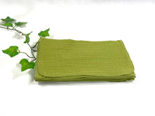 Load image into Gallery viewer, 12 Green cotton handkerchiefs
