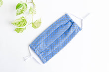 Charger l'image dans la galerie, 1 Face Mask with Blue Ground and Black Circles pattern