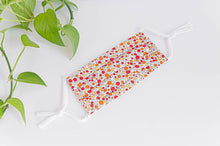 Charger l'image dans la galerie, Cotton cloth face mask, Orange Bubbles pattern