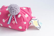 Load image into Gallery viewer, Makeup Bag | Pink Polka Dots