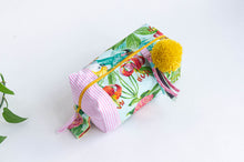 Load image into Gallery viewer, Makeup Bag | Tropics and Stripes