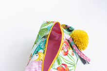 Load image into Gallery viewer, Makeup Bag | Tropics and Stripes