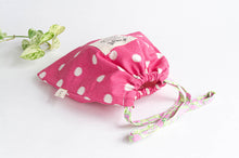 Charger l'image dans la galerie, Sac étanche pour maillot de bain - Rose et Pois Blancs
