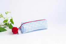 Charger l'image dans la galerie, Étui à crayons | Carreaux Bleu Blanc