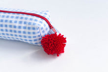 Charger l'image dans la galerie, Étui à crayons | Carreaux Bleu Blanc