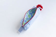 Load image into Gallery viewer, Pencil Case | Blue Checks
