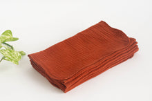 Load image into Gallery viewer, 12 cotton hankies colour Brick