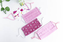 Charger l'image dans la galerie, Four Pink face mask one Princess one Flowers one Flamingo one Stripes