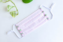 Charger l'image dans la galerie, Face mask Fine Pink and White Stripes