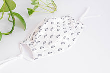 Load image into Gallery viewer, Expanded Cotton cloth face mask, Cars on White Ground
