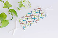 Charger l&#39;image dans la galerie, Cotton cloth face mask, Ropes pattern
