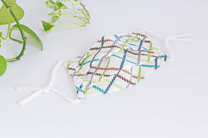 Expanded Cotton cloth face mask, Ropes pattern