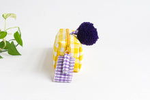 Load image into Gallery viewer, Pencil Case | Yellow Checks
