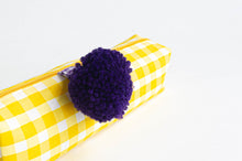 Load image into Gallery viewer, Pencil Case | Yellow Checks
