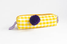 Load image into Gallery viewer, Pencil Case | Yellow Checks
