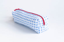 Load image into Gallery viewer, Pencil Case | Blue Checks
