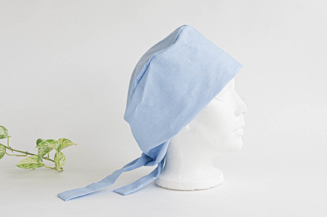 Right Side view of Scrub hat Sky Blue colour