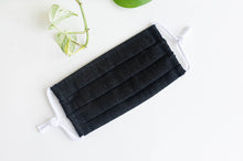 Load image into Gallery viewer, Cotton cloth face mask, Black Denim
