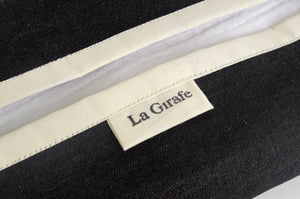 12 cotton hankies in White colour with a Black Denim dispenser box