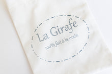Load image into Gallery viewer, Closeup of logo La Girafe 100% handmade
