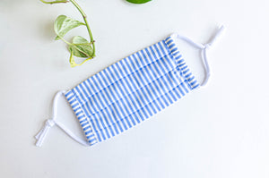 Face mask Blue stripes
