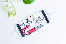 Charger l&#39;image dans la galerie, Face mask with Paris Street print on White ground
