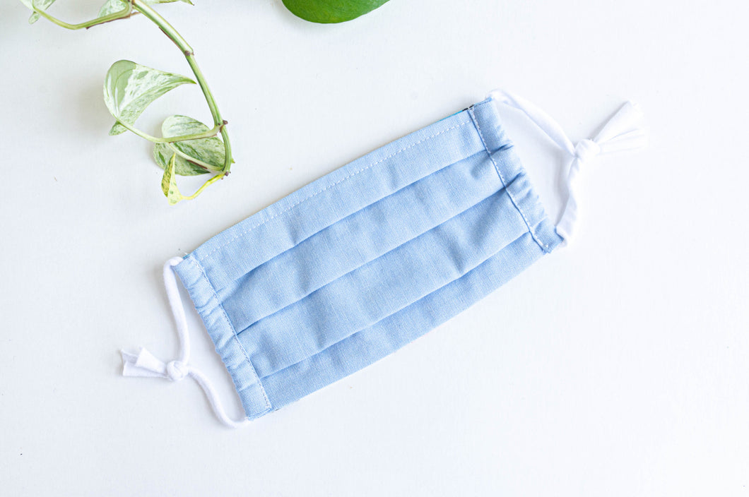 Face mask Solid Blue